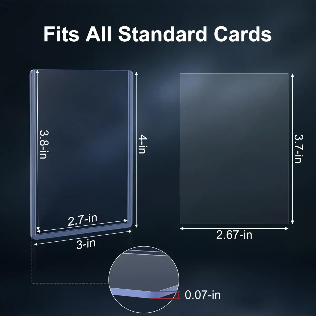 Mlikero 1000 Card Sleeves Hard Plastic, 3"X4" Baseball Card Protector | Non-Toxic BPA-Free Educational - view 5