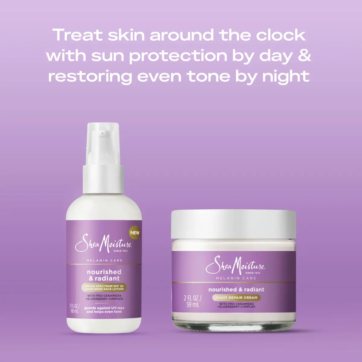 Shea Moisture Melanin Care Night Repair Cream 59 ml (2 oz) | Strengthens Skin's Moisture Barrier - view 6