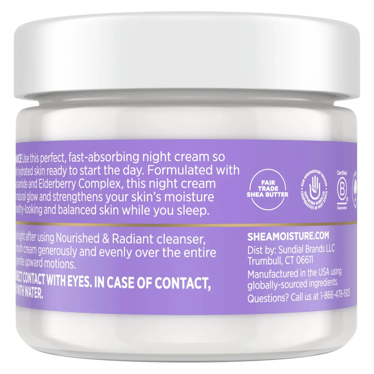 Shea Moisture Melanin Care Night Repair Cream 59 ml (2 oz) | Strengthens Skin's Moisture Barrier - view 2