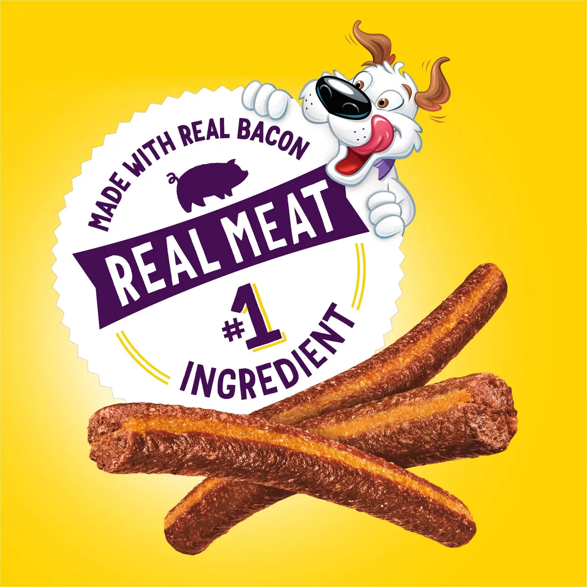 Purina Beggin’ Flavor Stix Treats for Dogs 40 oz. Bacon & Cheddar Jack | Real Meat & No Artificial Flavors - view 4
