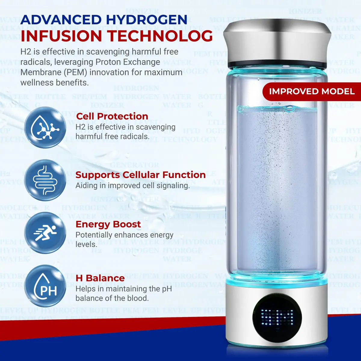 Level Up Way Water Purification Unit 300ml | Hydrogen Generator with SPE PEM Tech - view 5