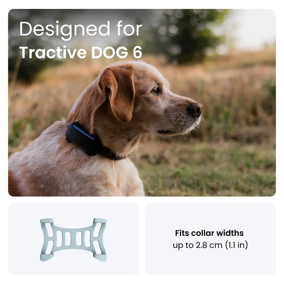 Tractive Rubber Clip Mount x2 for Tractive Dog 6 GPS Tracker (Mint) | Secure Collar Attachment - view 2