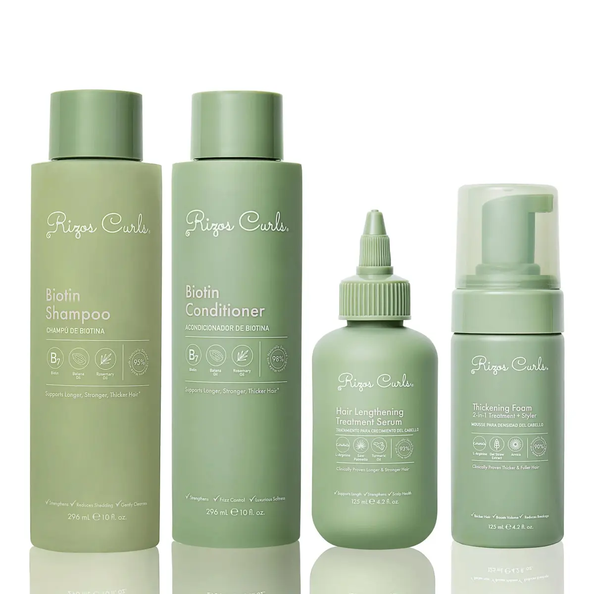 Rizos Curls Complete Lengthening & Thickening Collection 32oz (2x16oz) | Nourish & Promote Hair Growth - main product image