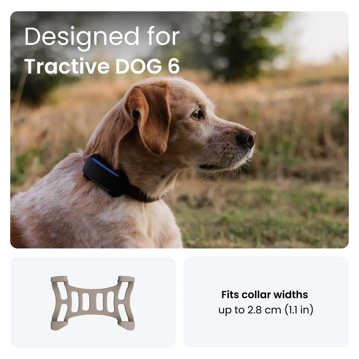 Tractive Rubber Clip Mount x2 for Tractive Dog 6 GPS Tracker | Fits Small Collars Up to 2.8cm - view 2