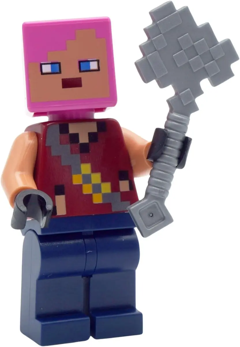 LEGO Minecraft: Adventurer with Drowned & Axolotl | 6+ | Authentic LEGO Figure for Kids - view 3