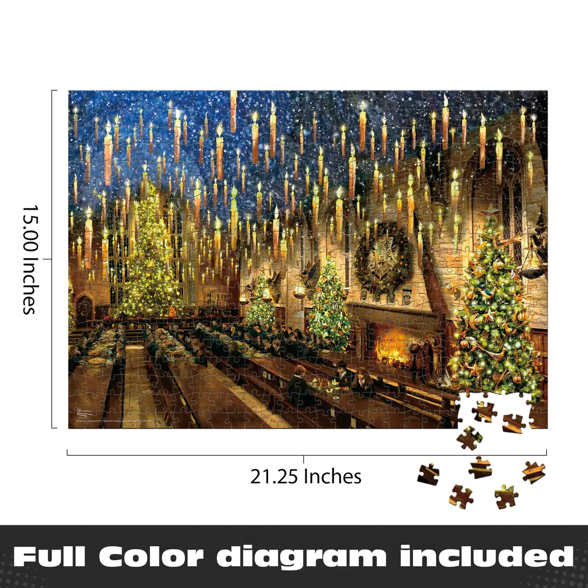 Buffalo Games Harry Potter The Great Hall 500 Piece Puzzle | Adult Collectible - view 2