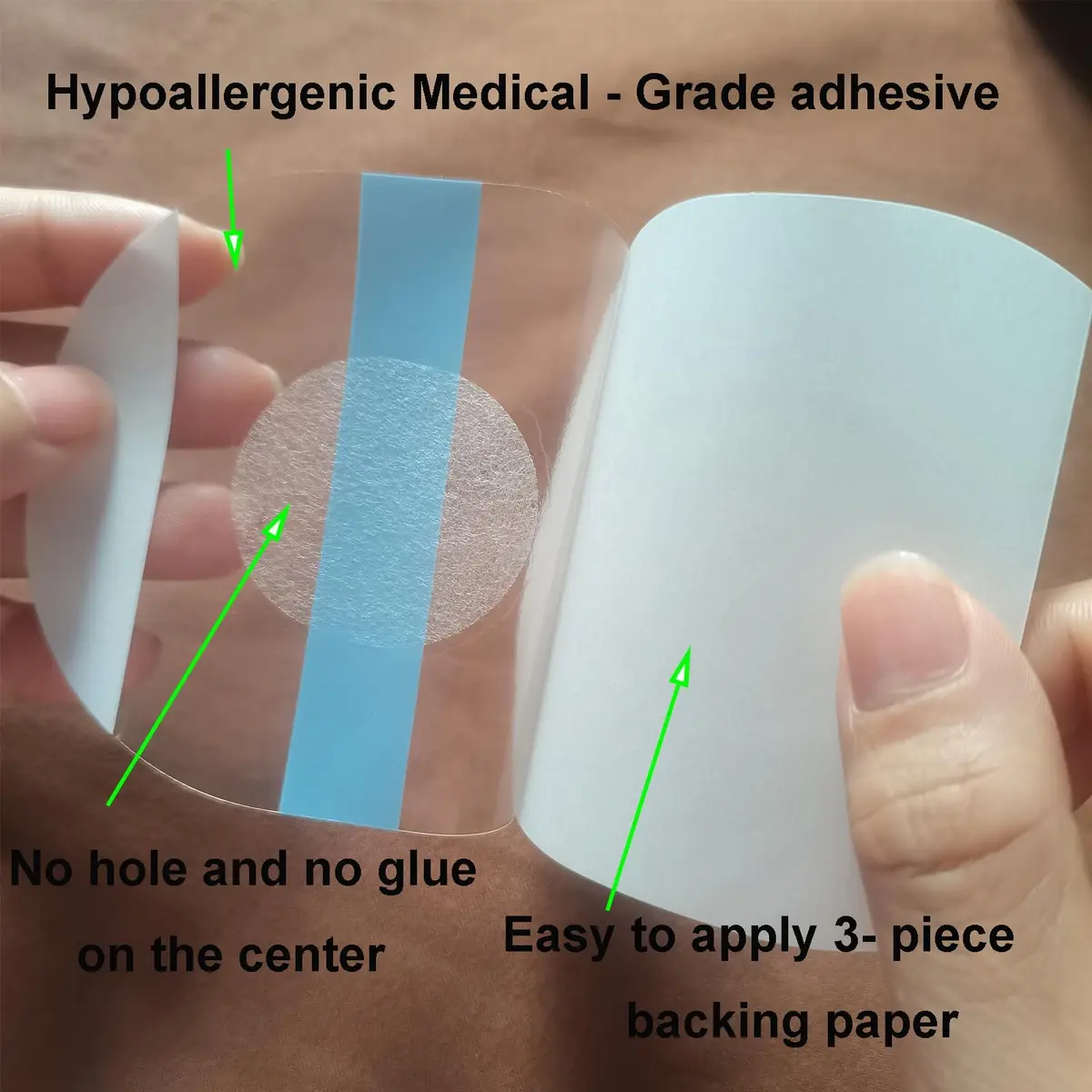 CUKICUKIGO Adhesive Patches for CGM Sensors 55 Count (156 g) | Waterproof & Skin-Friendly for Libre, G7, Enlite - view 6