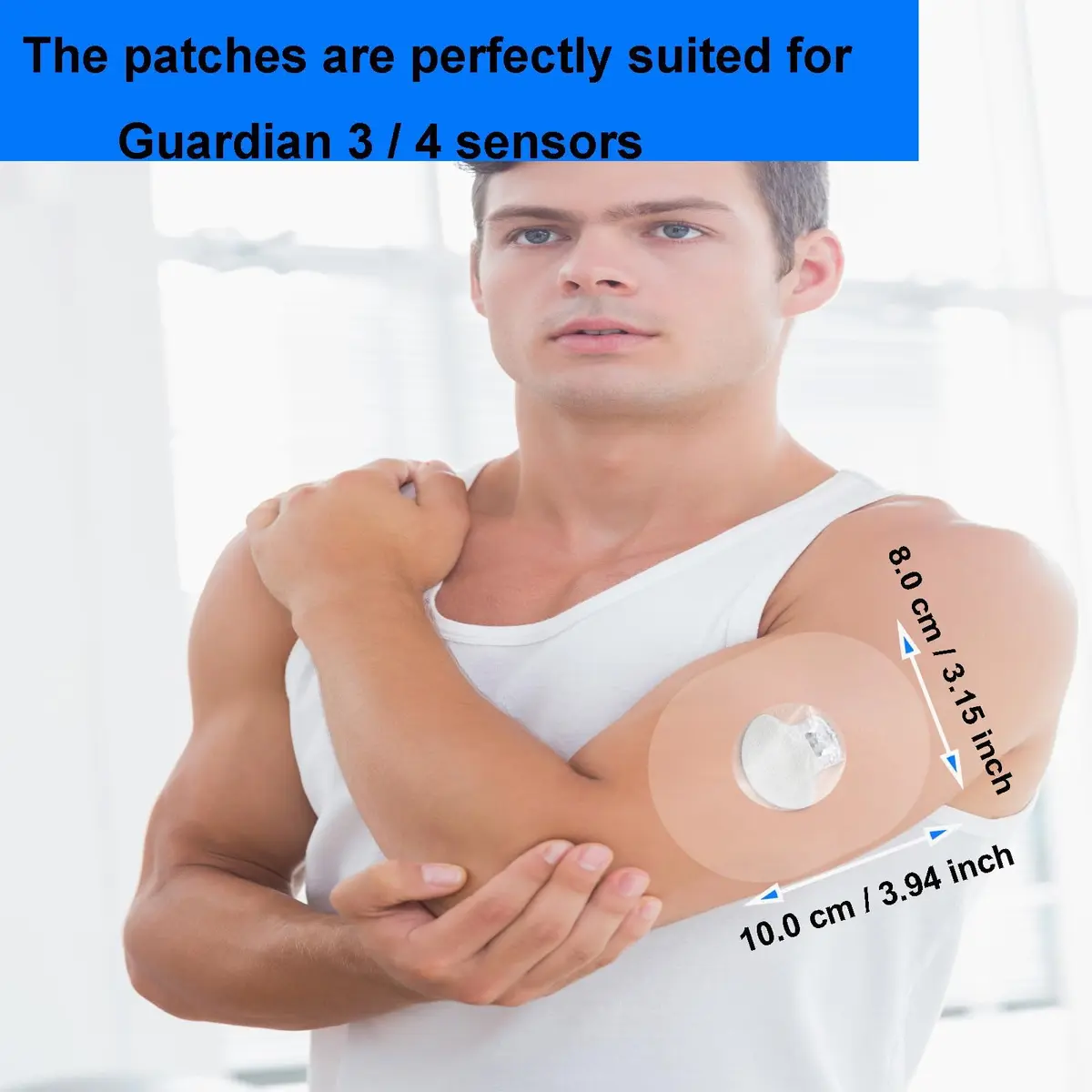 CUKICUKIGO Adhesive Patches for CGM Sensors 55 Count (156 g) | Waterproof & Skin-Friendly for Libre, G7, Enlite - view 9