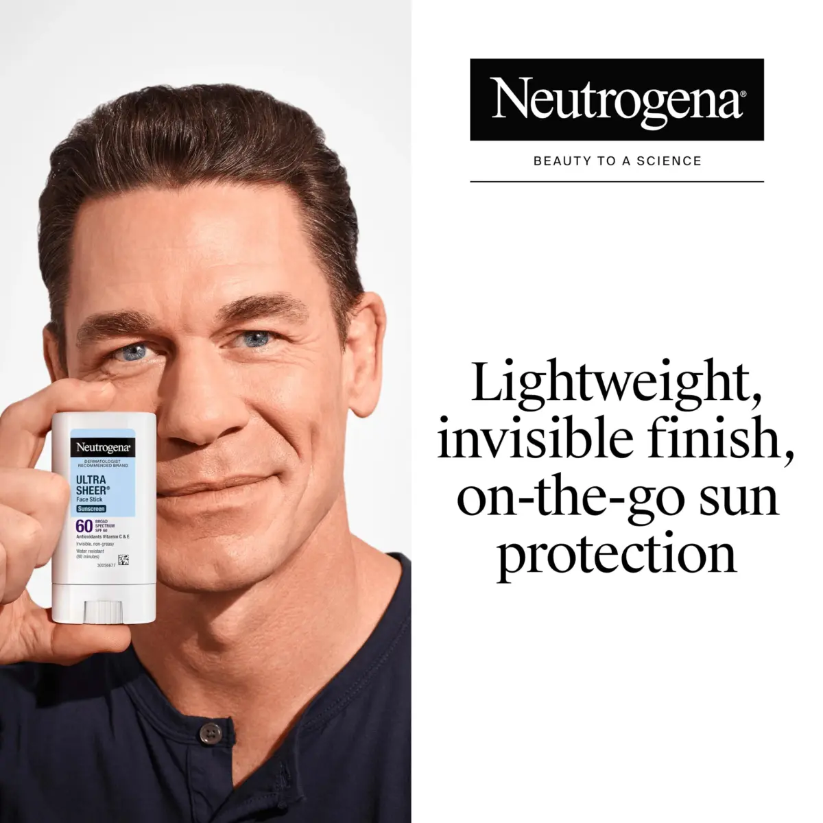 Neutrogena Ultra Sheer Face Sunscreen Stick SPF 60, 13.3g (0.47 oz) | Broad Spectrum UVA/UVB Protection - view 2