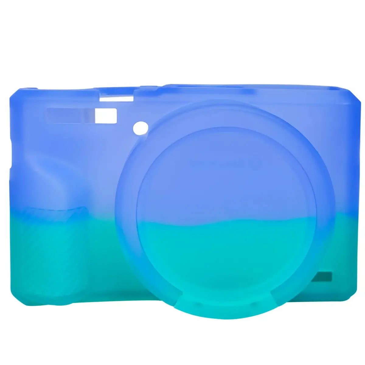 Easy Hood Camera Case for Canon G7X Mark III (Purple Blue) | Silicone Protective Cover with Removable Lens Cap - main product image