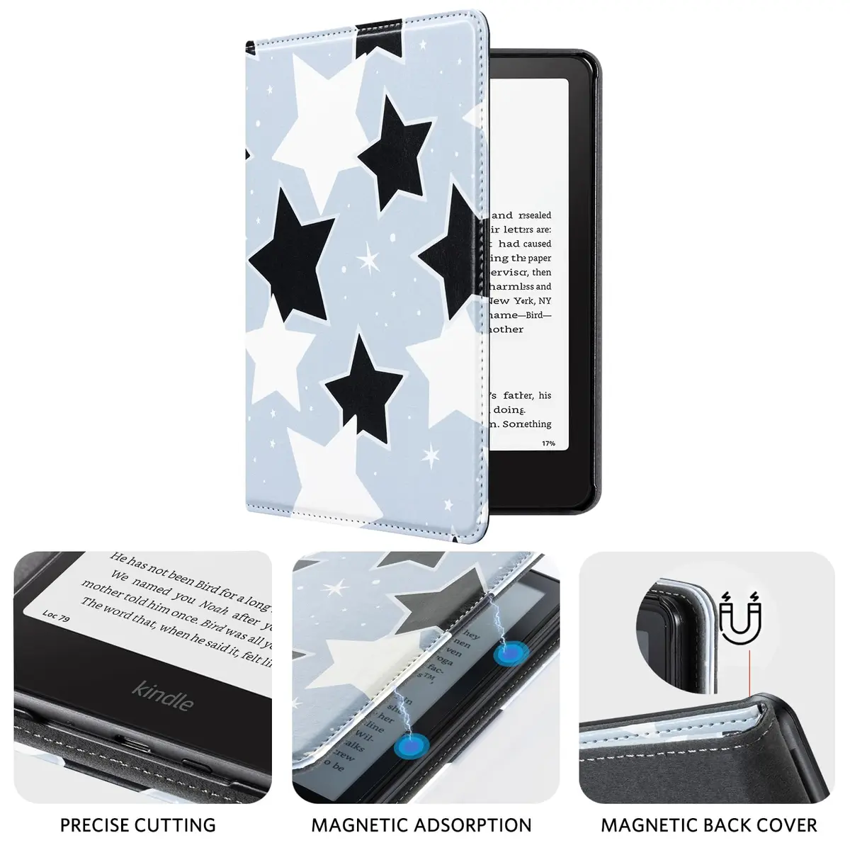 CoBak Case for 7" Kindle Paperwhite 12th Gen & Kindle Colorsoft | Waterproof PU Leather Cover with Auto Wake/Sleep, Foldable Stand & Hand Strap - view 5