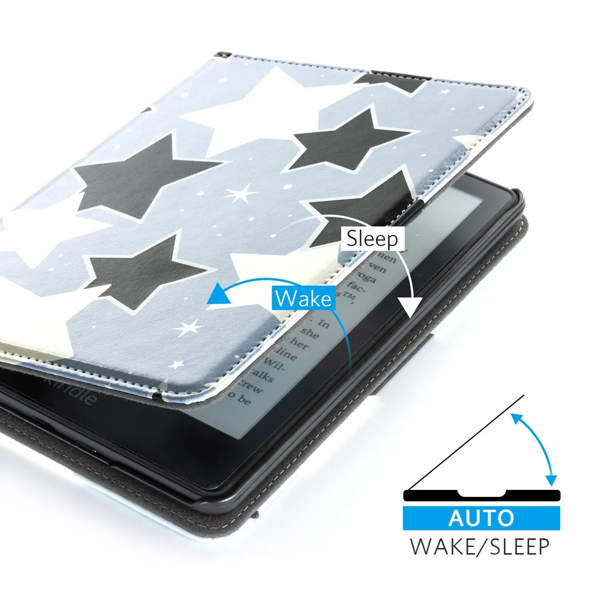 CoBak Case for 7" Kindle Paperwhite 12th Gen & Kindle Colorsoft | Waterproof PU Leather Cover with Auto Wake/Sleep, Foldable Stand & Hand Strap - view 6