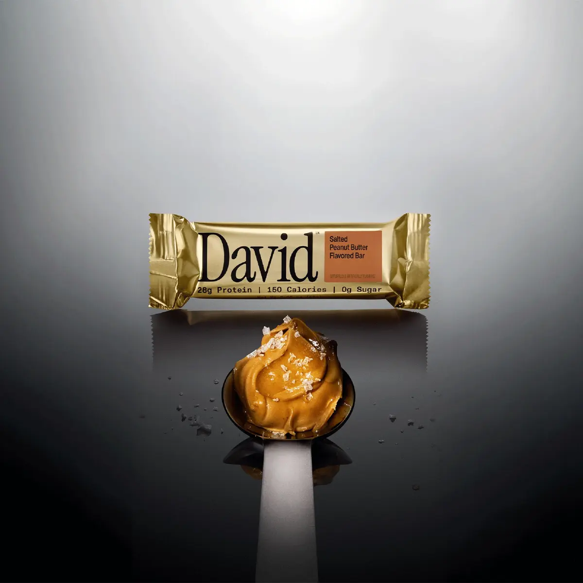 David Salted Peanut Butter Flavored Protein Bars | 28g Protein | 12 Pack - view 3