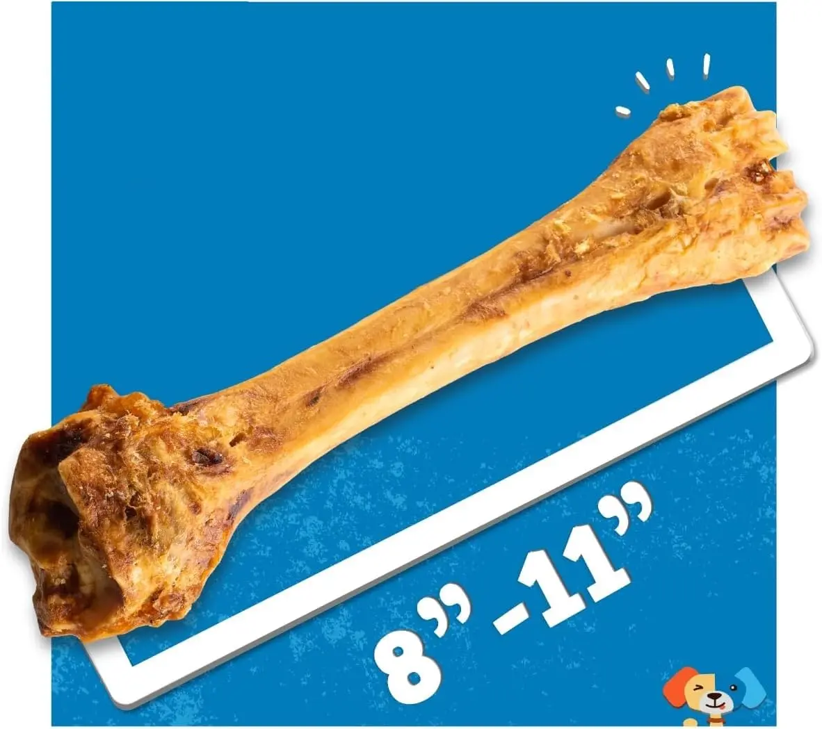 Jack&Pup Beef Shin Bones 8-11” | Long Lasting Natural Dog Bones for Large Dogs - view 4