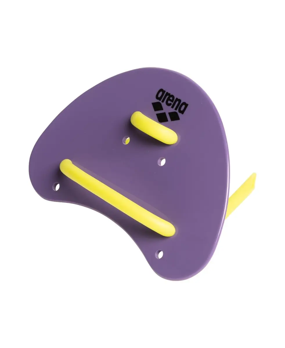 Arena Elite Finger Swimming Paddles Small Plum Purple/Arctic Lime | Improve Stroke Technique & Forearm Power - view 2