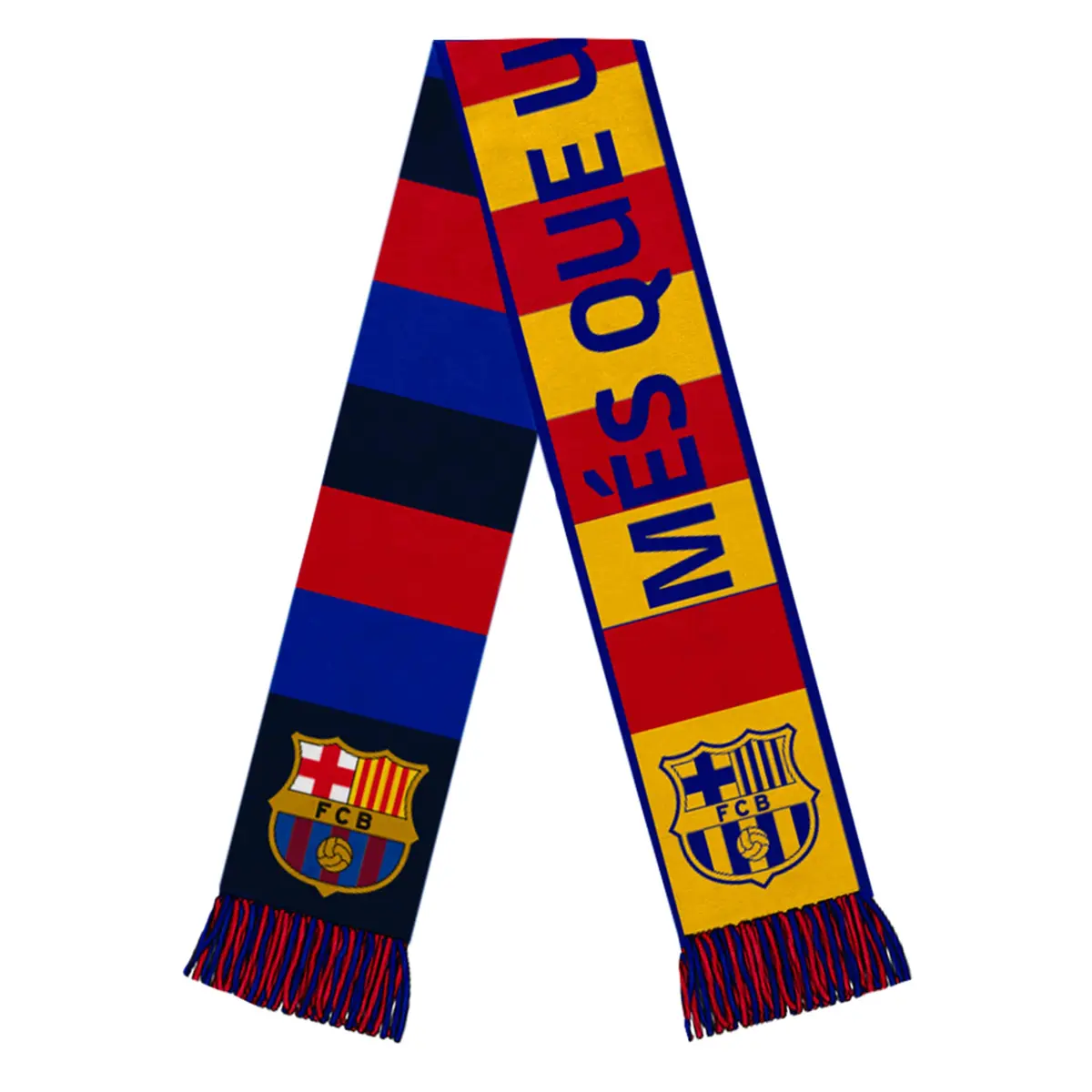 Icon Sports FC Barcelona Soccer Scarf Reversible Acrylic Unisex | Official Licensed Fan Gear - main product image