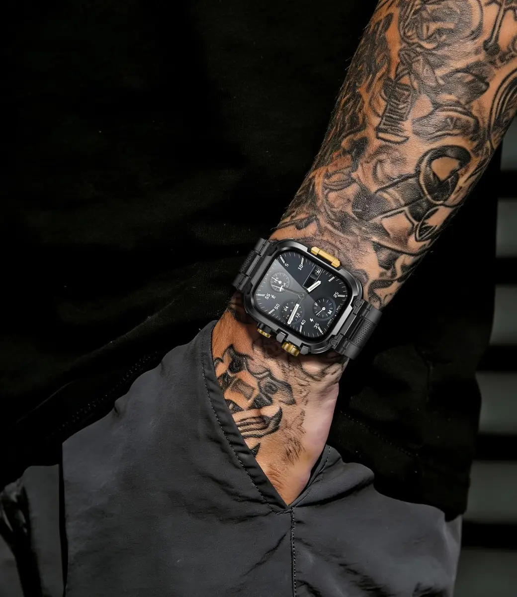 Goton Rugged Sport Band with Case for Apple Watch 44mm | Heavy-Duty Water-Resistant Armor - view 8