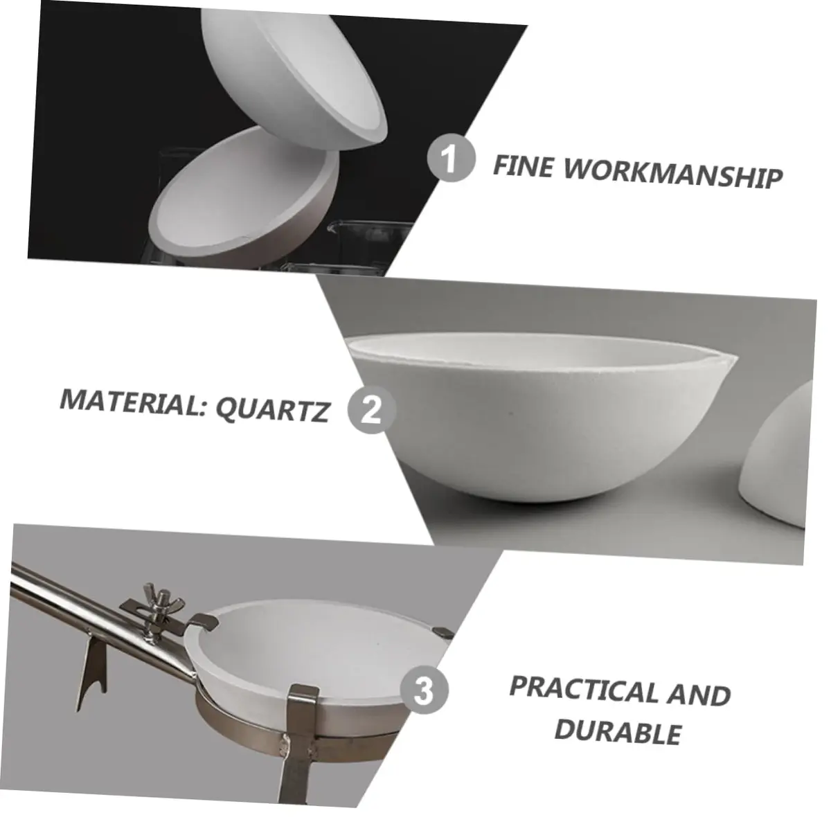 BELLIFFY 1pc Round Evaporating Dish with Spout | Laboratory Evaporating Container for Safe Storage and Evaporation - view 7