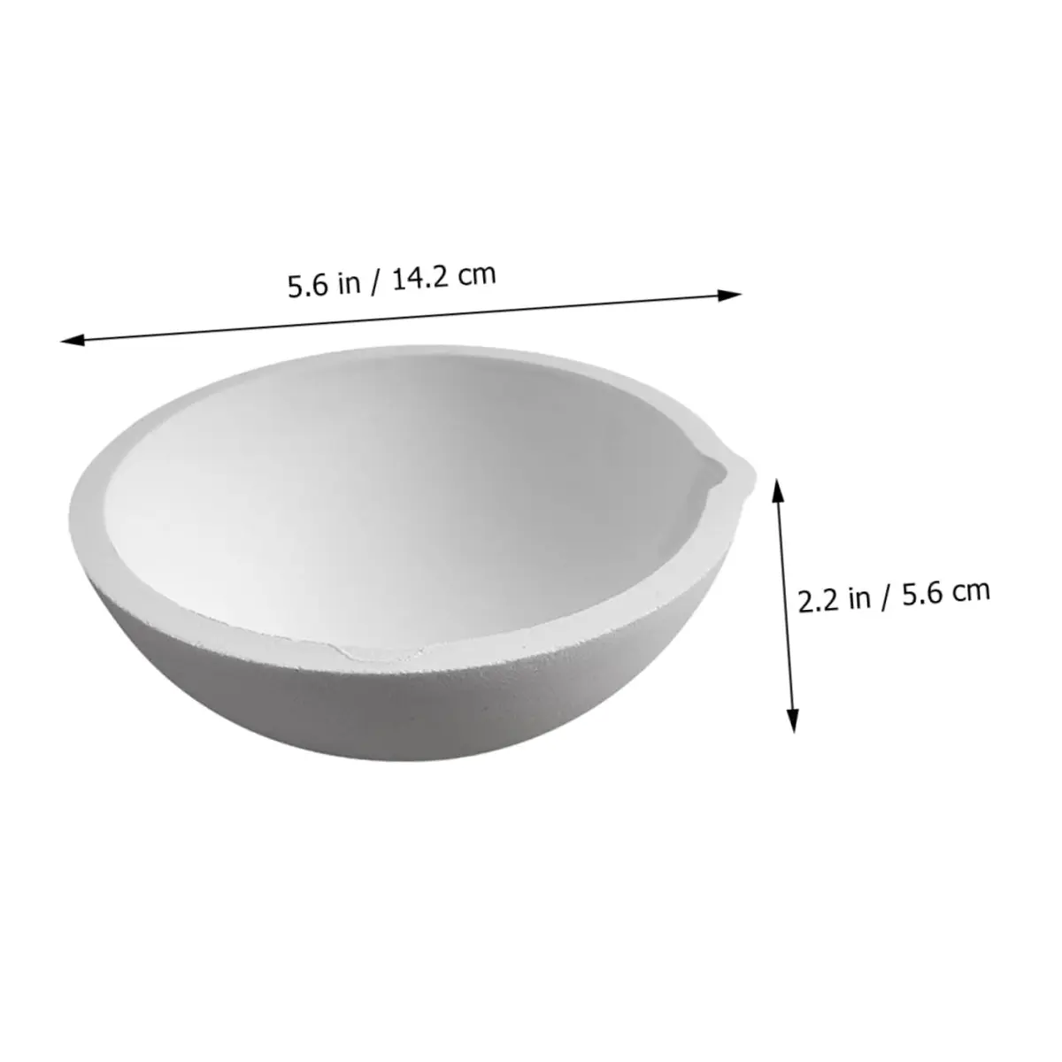 BELLIFFY 1pc Round Evaporating Dish with Spout | Laboratory Evaporating Container for Safe Storage and Evaporation - view 9