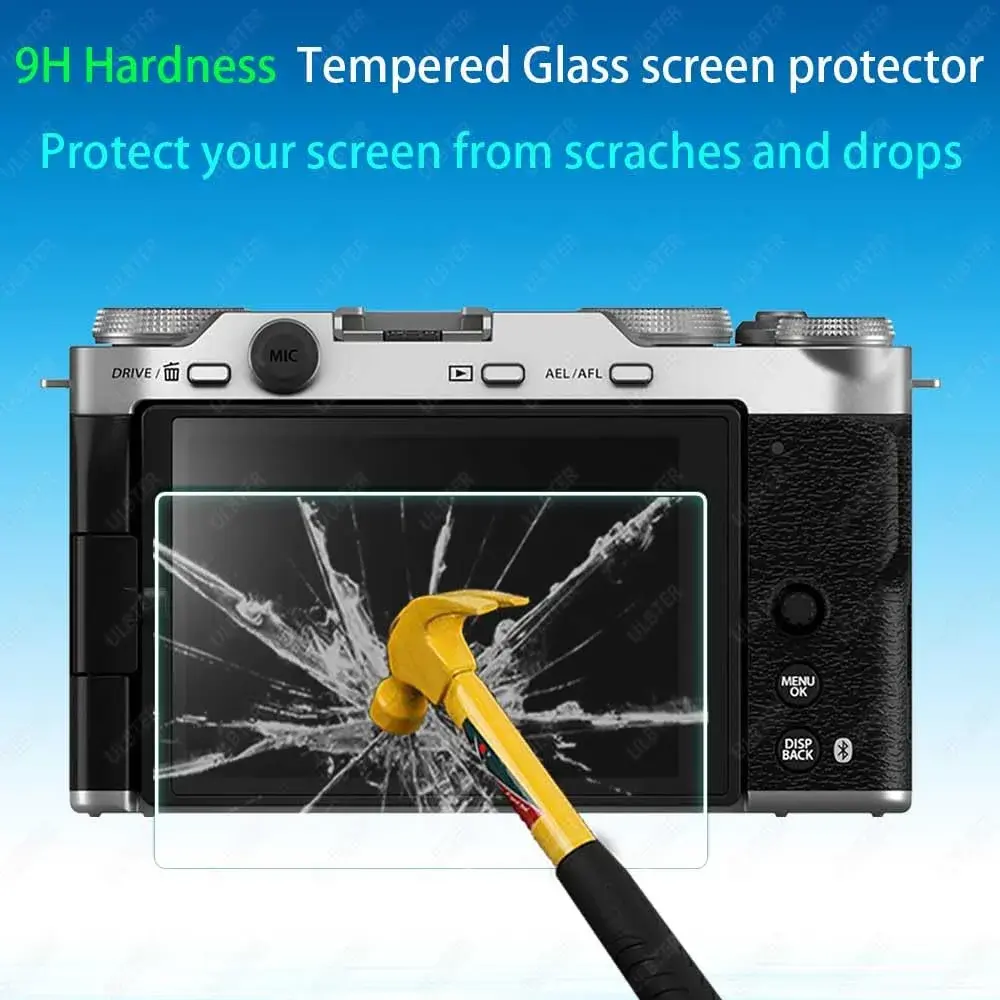 ULBTER Tempered Glass Screen Protector for Fujifilm X-M5 Camera | 3-Pack, 9H Hardness, Bubble-Free - view 3