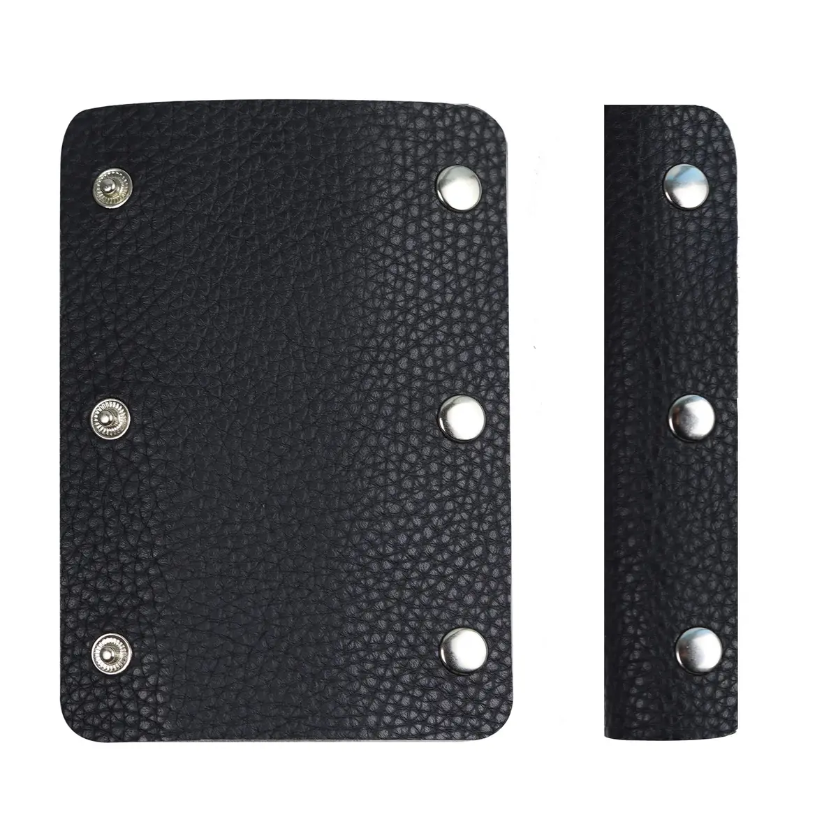 bociloy Leather Handbag Handle Wrap Covers 2PCS | Soft PU Leather, Black, 130x90mm | Protect & Personalize - main product image