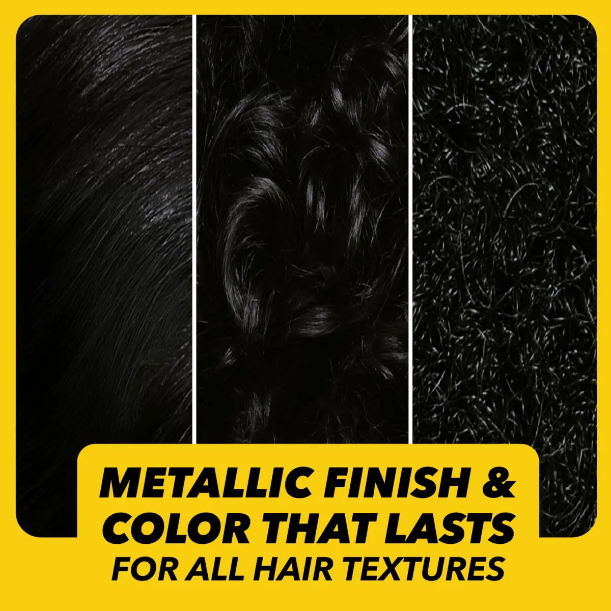 Got2B Metallics Permanent Hair Color Midnight Black 205ml (7.05 Oz) | Metallic Shine Booster - view 3