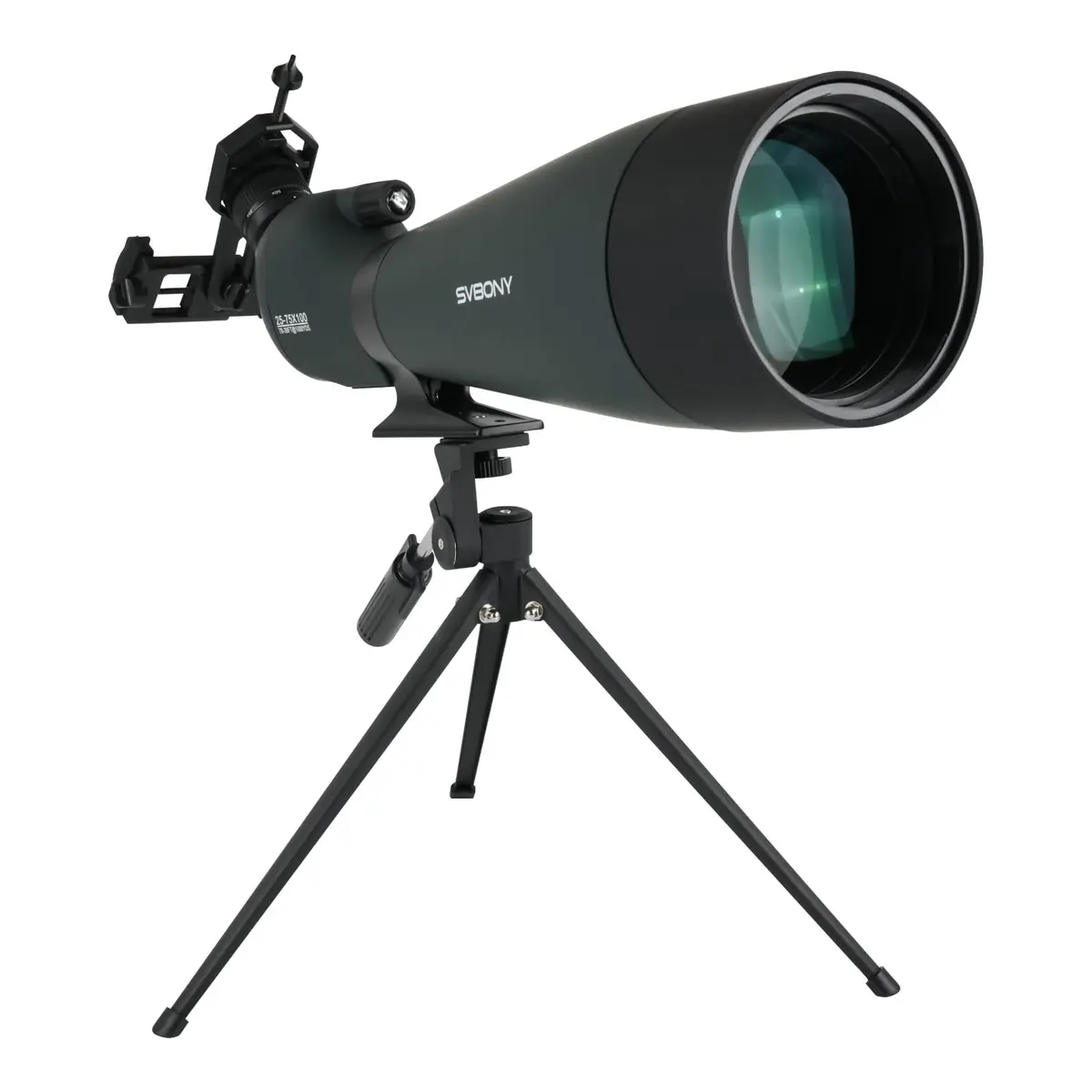 SVBONY SV28 Spotting Scope 25-75x100mm | High Magnification Optics for Target Shooting & Birdwatching - main product image