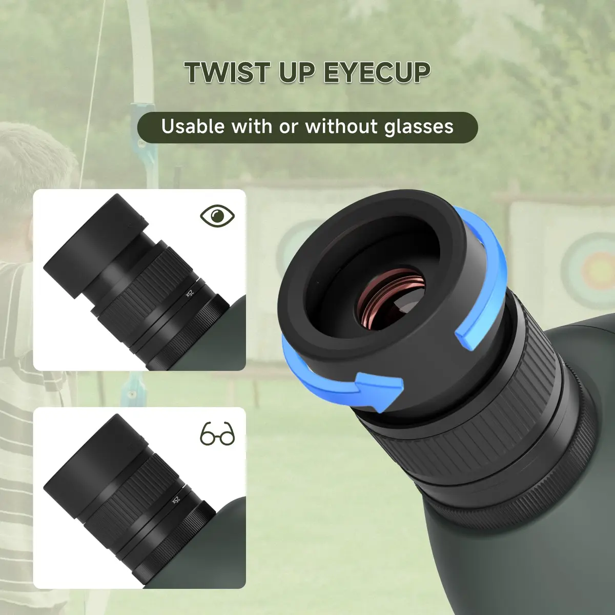 SVBONY SV28 Spotting Scope 25-75x100mm | High Magnification Optics for Target Shooting & Birdwatching - view 6