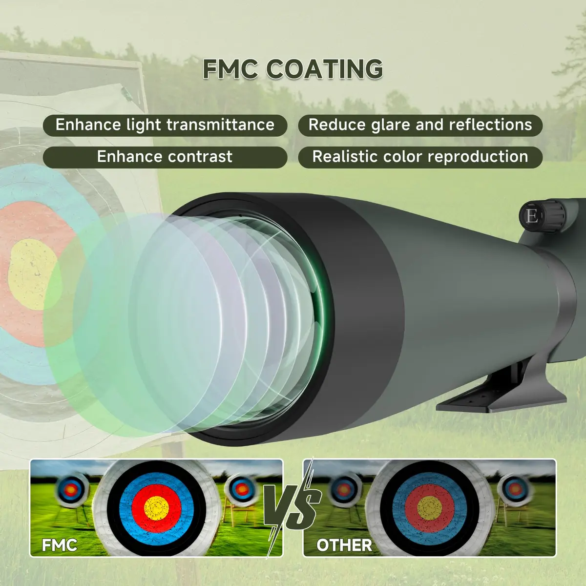 SVBONY SV28 Spotting Scope 25-75x100mm | High Magnification Optics for Target Shooting & Birdwatching - view 4