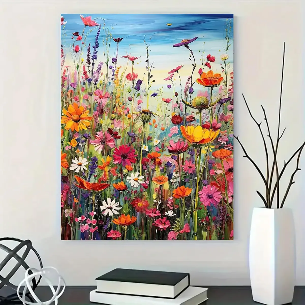 BYGFHLYW Sea of Flowers 5D Diamond Painting Kit 30x40cm (12x16 Inches) | Full Drill Crystal Art for Adults & Beginners - view 2