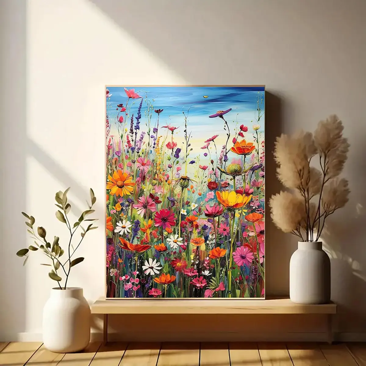 BYGFHLYW Sea of Flowers 5D Diamond Painting Kit 30x40cm (12x16 Inches) | Full Drill Crystal Art for Adults & Beginners - view 3