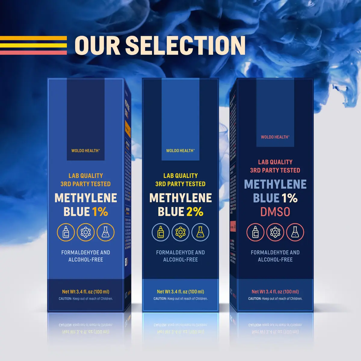 WoldoHealth Methylene Blue 1% Drops 3.4 Fl Oz | USP Pharmaceutical Grade Laboratory Reagent - view 8