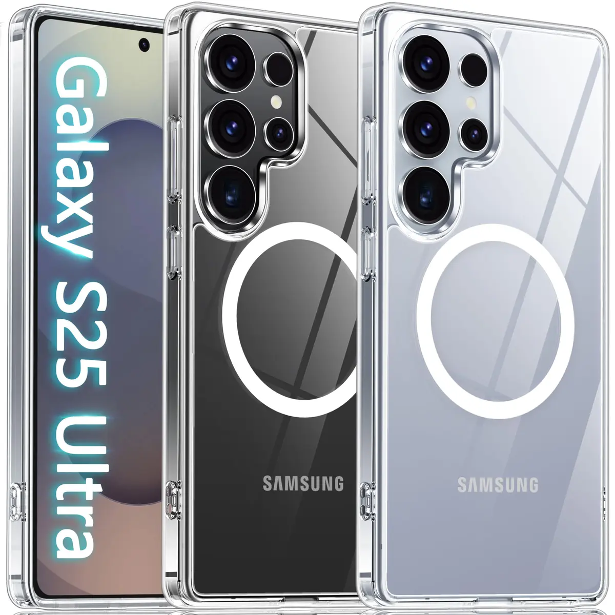 Oterkin Magnetic for Samsung Galaxy S25 Ultra Case Clear | MagSafe Compatible & Anti-Yellowing (70-120 chars) - main product image