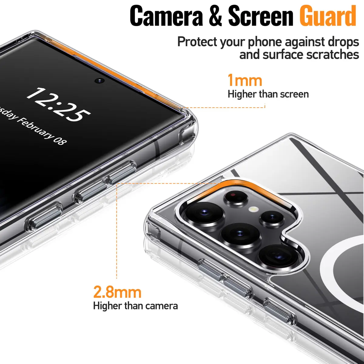 Oterkin Magnetic for Samsung Galaxy S25 Ultra Case Clear | MagSafe Compatible & Anti-Yellowing (70-120 chars) - view 5