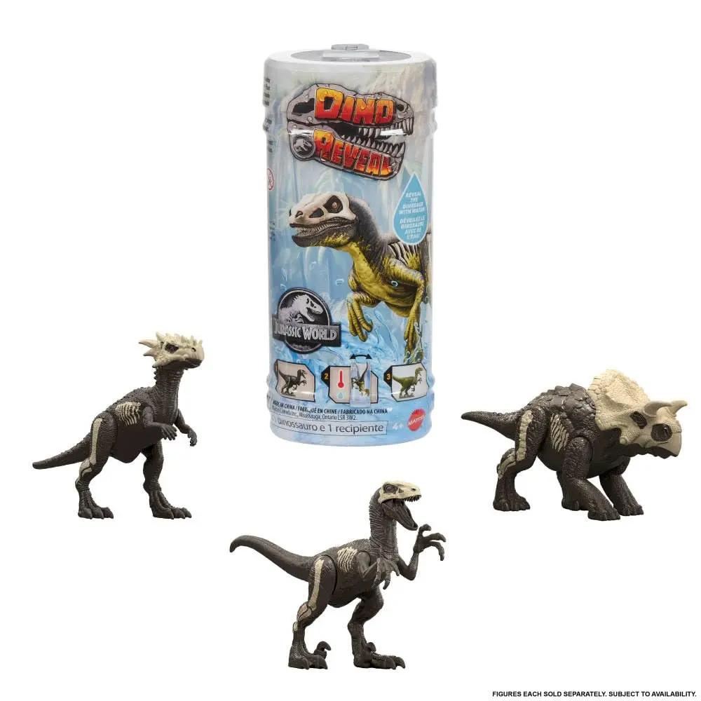 Mattel Jurassic World Dino Reveal Dinosaur Toy 8 inches | Color Change Surprise for Kids 4+ - view 7