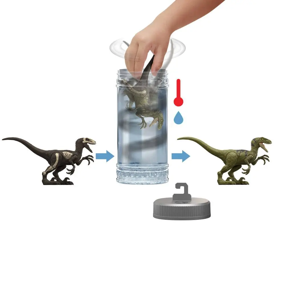 Mattel Jurassic World Dino Reveal Dinosaur Toy 8 inches | Color Change Surprise for Kids 4+ - view 2