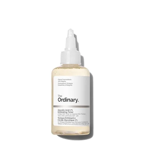 The Ordinary Glycolic Acid 7% Exfoliating Toner, 100ml (3.4 Fl Oz) | Smooths Skin Texture Daily - main product image