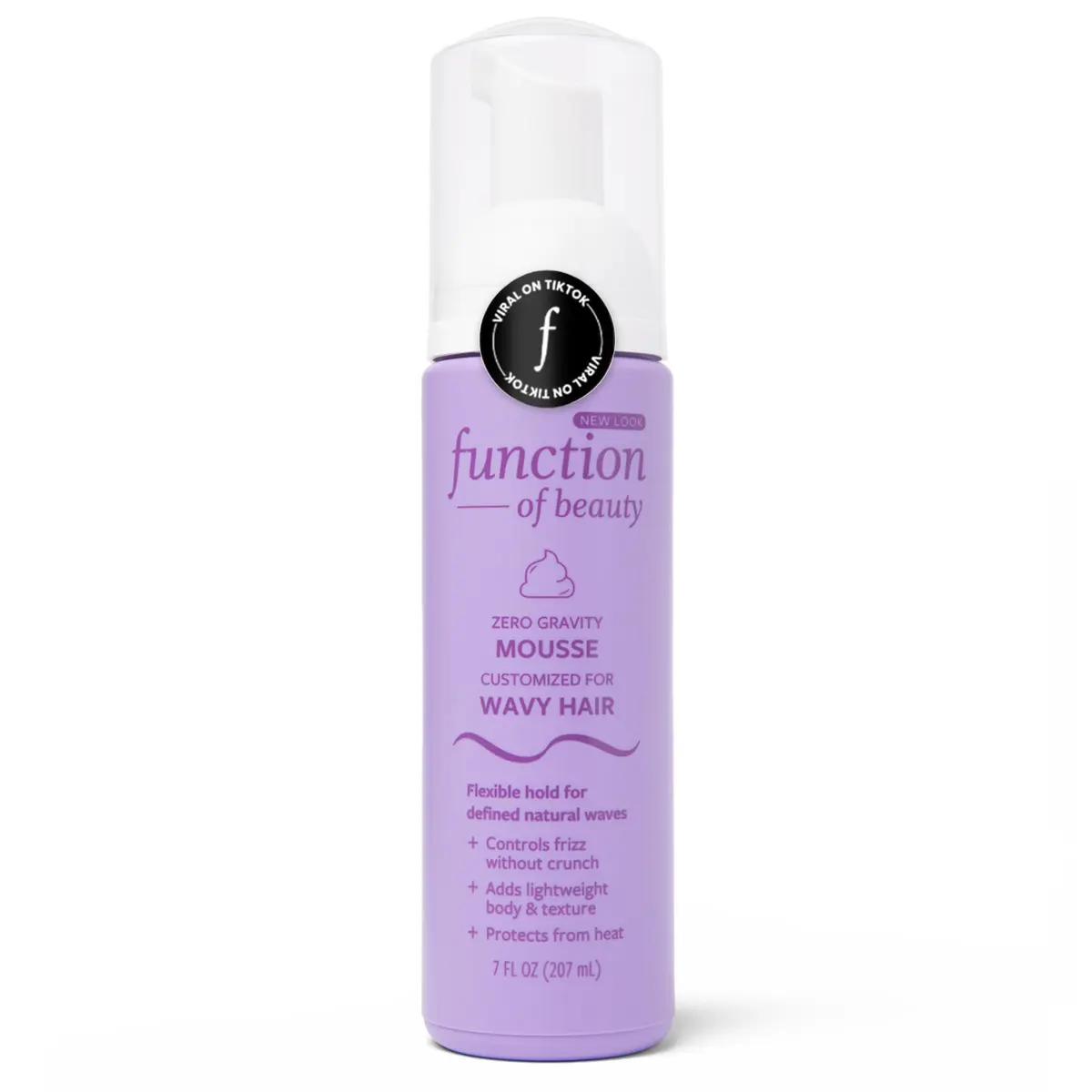Function of Beauty Wavy Hair Mousse for Styling - Anti-Frizz, Lightweight Hold, 7 fl oz | Supports Natural Waves & Frizz Control - main product image