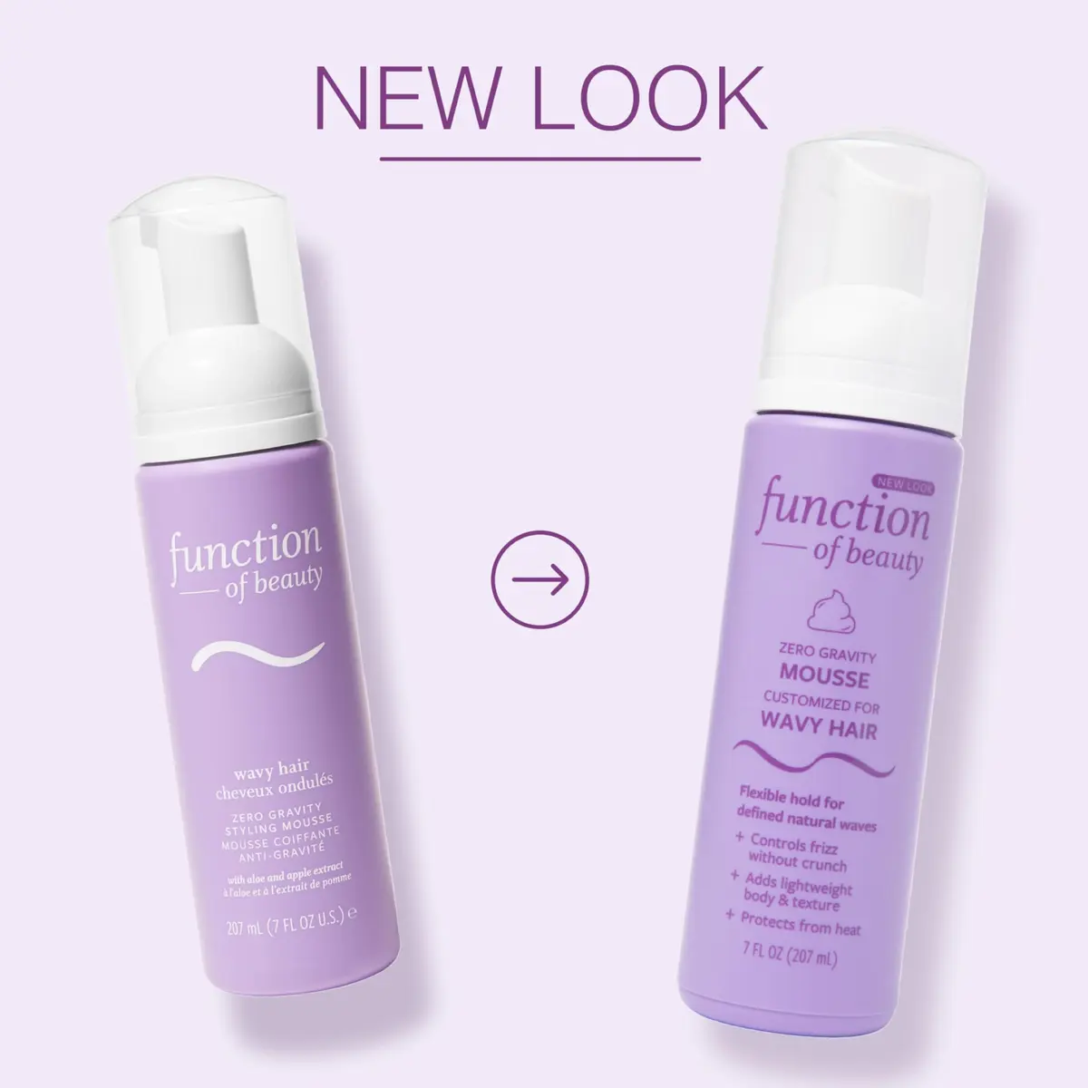 Function of Beauty Wavy Hair Mousse for Styling - Anti-Frizz, Lightweight Hold, 7 fl oz | Supports Natural Waves & Frizz Control - view 3