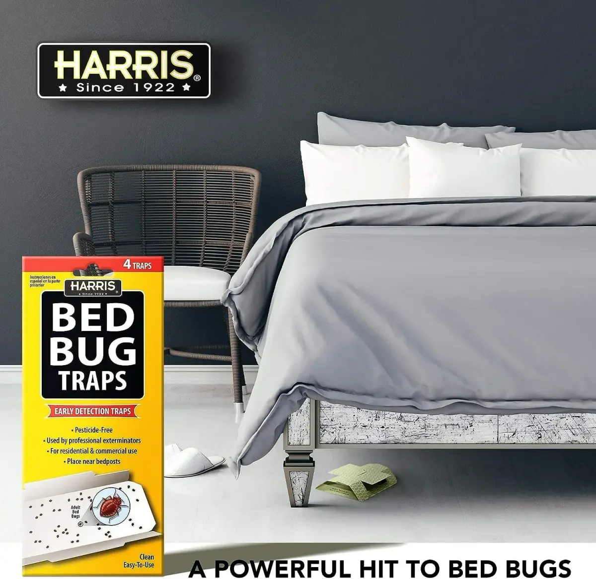 Harris Bed Bug Early Detection Glue Traps 8 Traps (Pack of 2) | Discreet Monitoring for Indian Homes - view 6