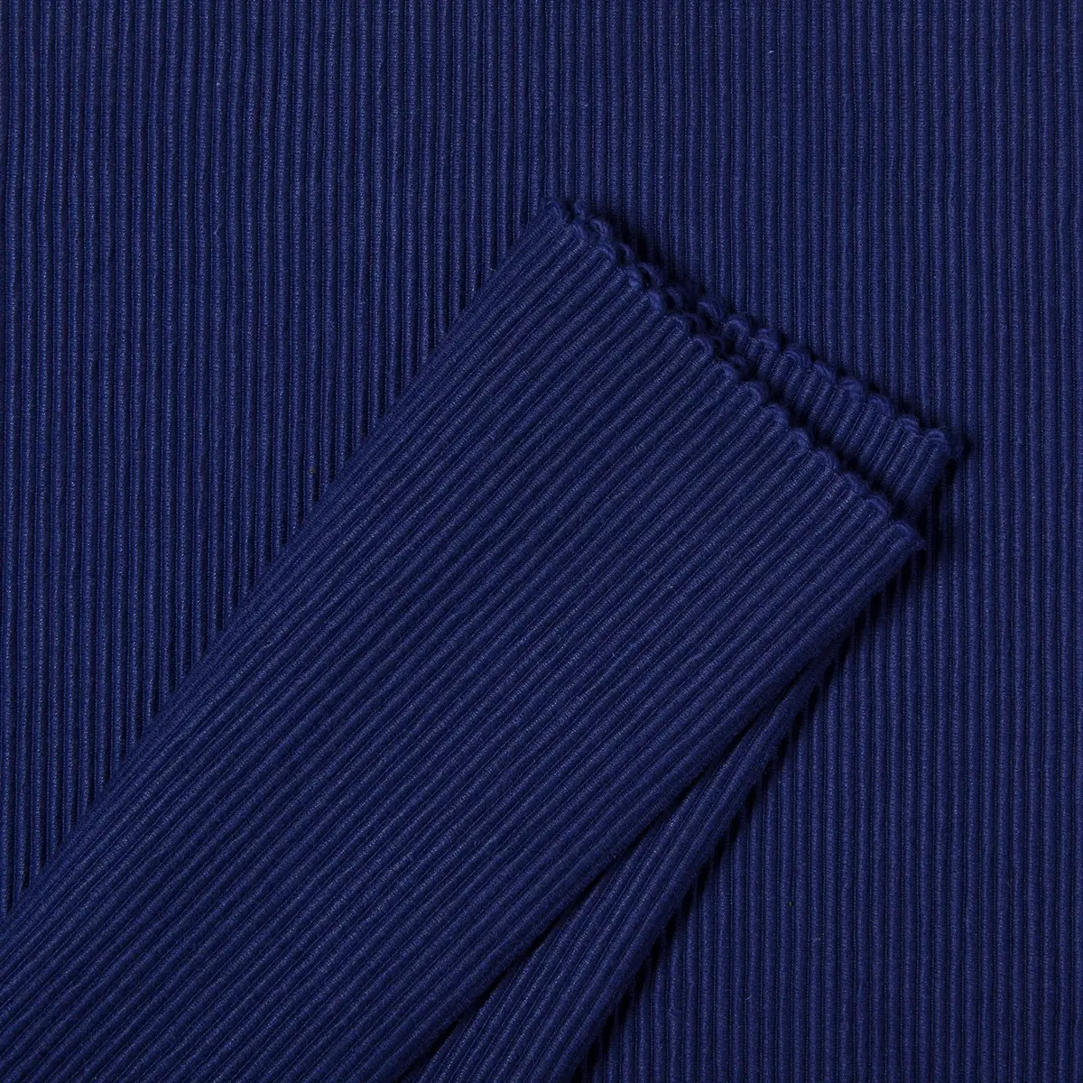 Now Designs Spectrum Placemats Ribbed Cotton, Indigo Blue | Classic 19x13 inch Set of 4 - view 7