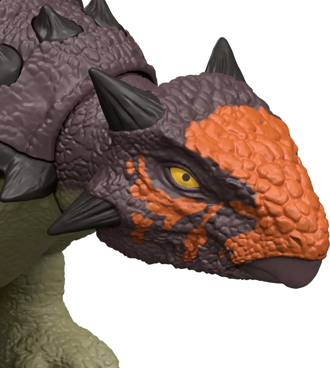 Mattel Jurassic World Rebirth Wild Roar Dinosaur Toy, 9.6 inch | Posable Ankylosaurus with Attack & Sound - view 7