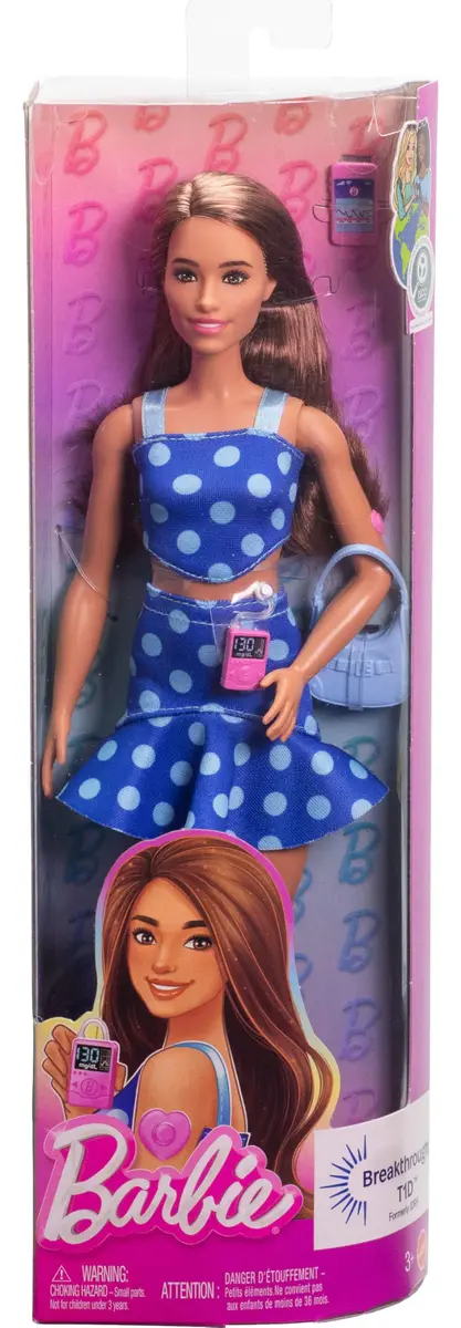 Barbie Doll 12 inches | Celebrates Diversity & Diabetes Awareness, Ages 3+ - view 6