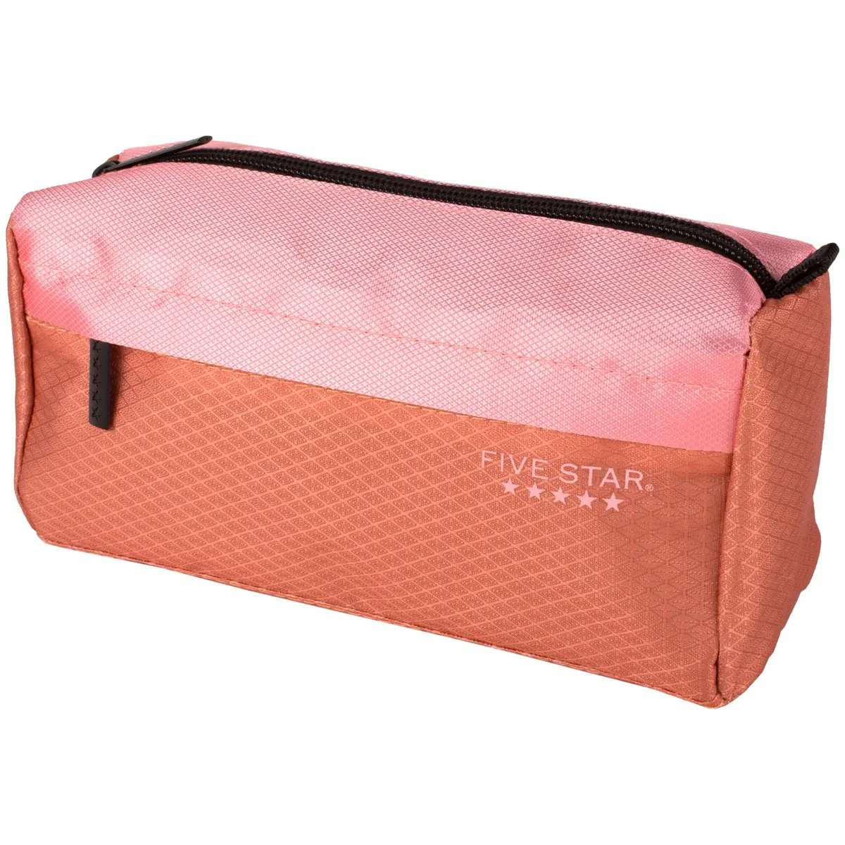 Five Star Pencil Pouch, Pen Case, 9-Pocket Zipper Organizer, Pink/Terracotta | Durable School Storage - main product image