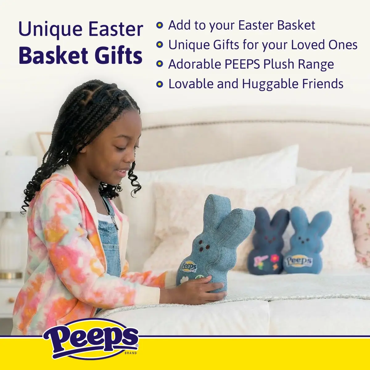 Animal Adventure PEEPS Bunny Plush Toy 9" | Officially Licensed Easter Buddy - view 2