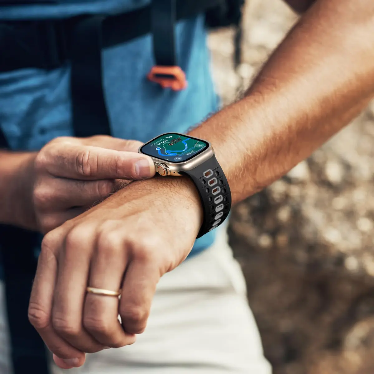 Maledan Sport Silicone Watch Band 49mm/46mm/45mm/44mm/42mm | Breathable, Waterproof, Adjustable - view 3