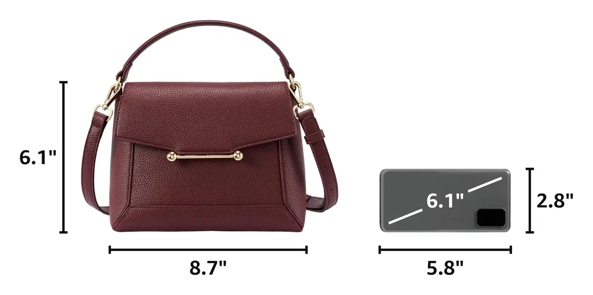 BOSTANTEN Crossbody Purse for Women Vegan Leather Shoulder Purse | Compact, Stylish, Secure - view 3