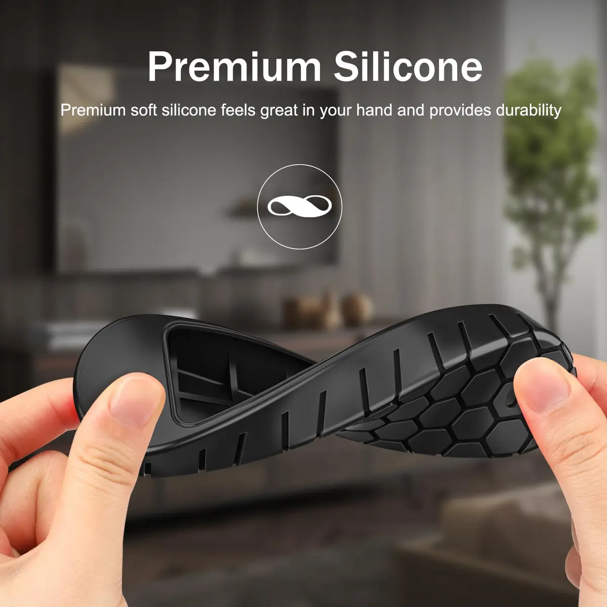 FINTIE Protective Case for Google TV Streamer (4K) Voice Search Remote 2024 | Silicone Cover for Google TV Remote - view 5