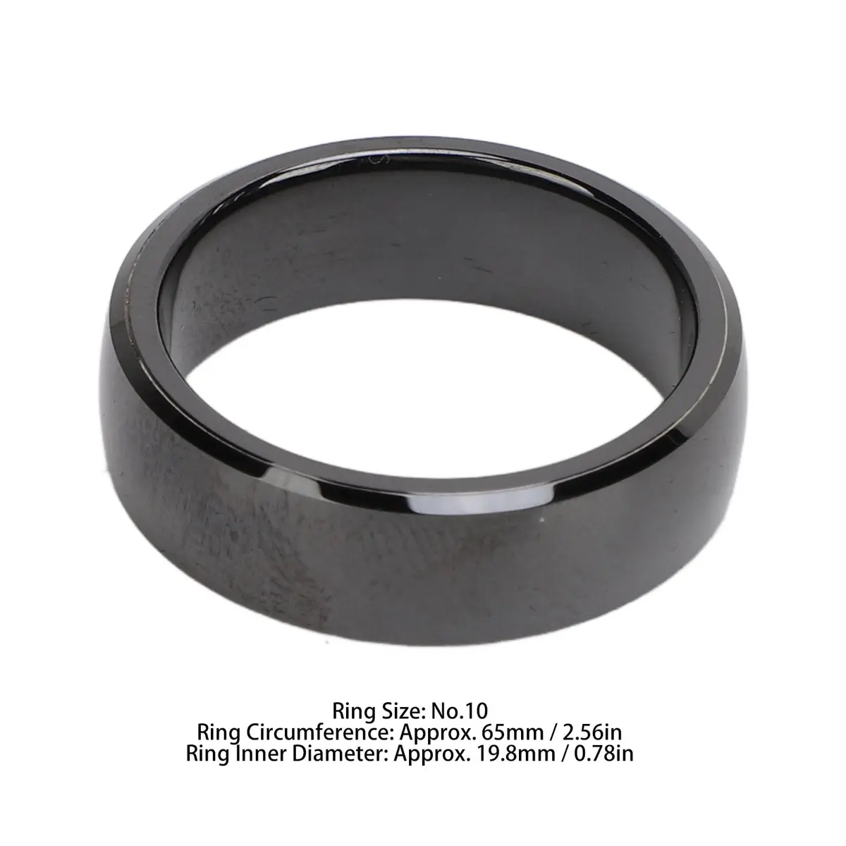 GOWENIC NFC Smart Ring Ceramic NFC Finger Ring | Wearable Access Control & Payment (approx. 2.56in/65mm) - view 5