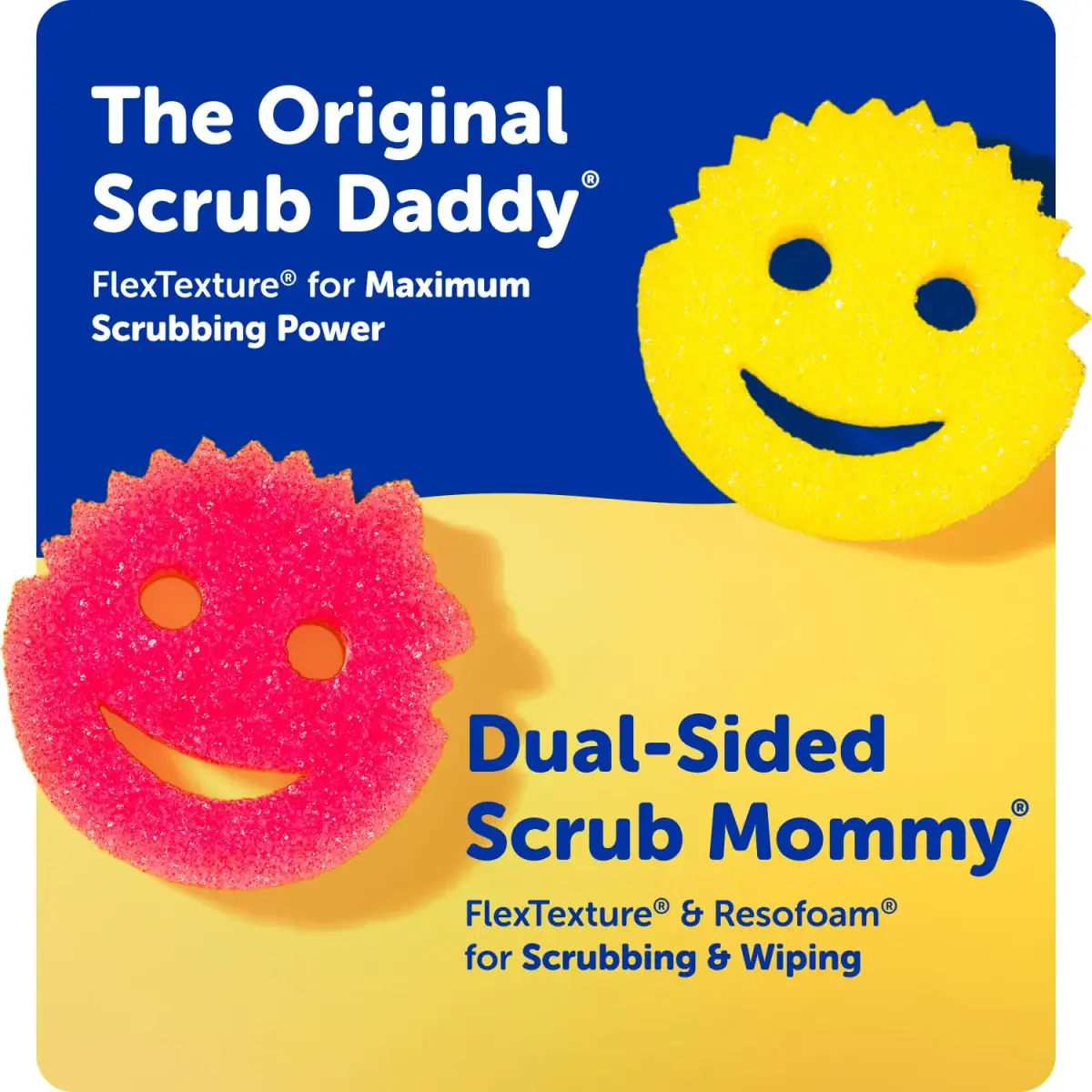 Scrub Daddy Scrub Mommy Sponges 9 Count | Dual-Sided Kitchen Scrubber - view 7
